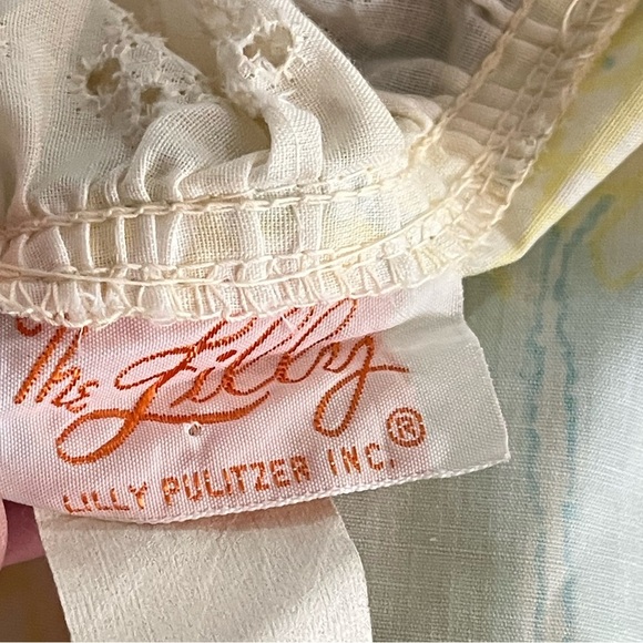 The Lilly Lilly Pulitzer Vintage 60s/70s Maxi Wrap Dress Hostess Gown Palm Beach - Picture 14 of 16